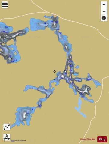 Larouche, Lac depth contour Map - i-Boating App