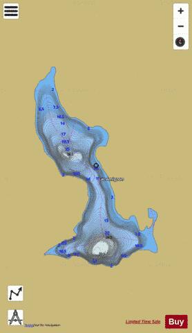 Amignon, Lac depth contour Map - i-Boating App