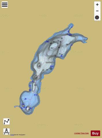 Darde, Lac depth contour Map - i-Boating App