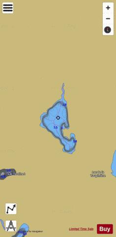 Manchot, Lac depth contour Map - i-Boating App