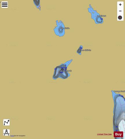 Anouk, Lac depth contour Map - i-Boating App