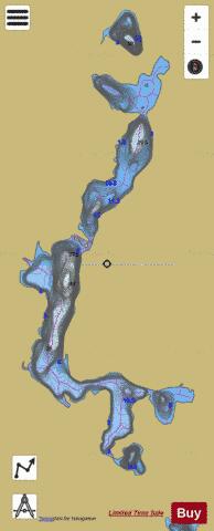 Coutan, Lac depth contour Map - i-Boating App