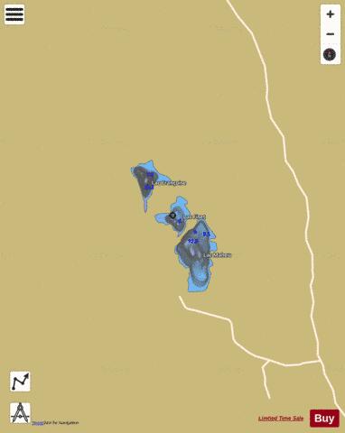 Fiset, Lac depth contour Map - i-Boating App