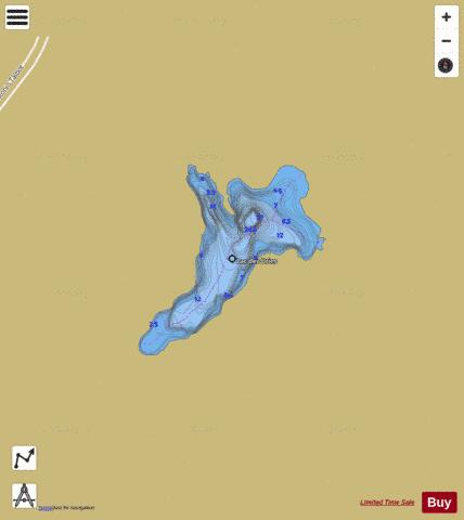 Uries, Lac des depth contour Map - i-Boating App