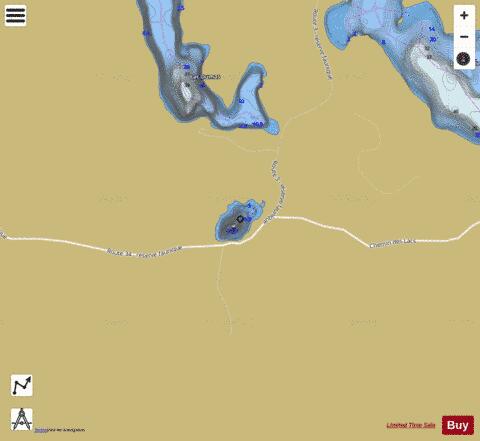 Barbiche, Lac de la depth contour Map - i-Boating App