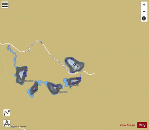 Vert, Lac depth contour Map - i-Boating App