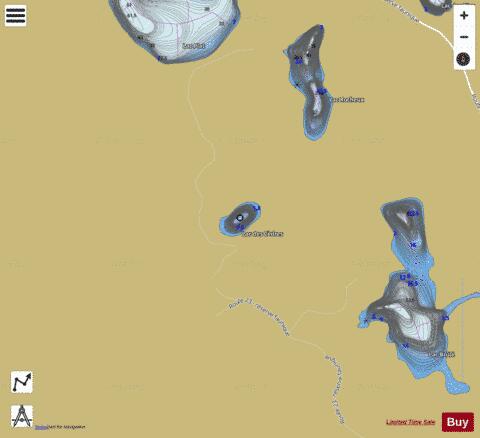 Cedres, Lac des depth contour Map - i-Boating App