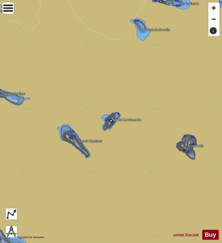 Moucherolle, Lac du depth contour Map - i-Boating App
