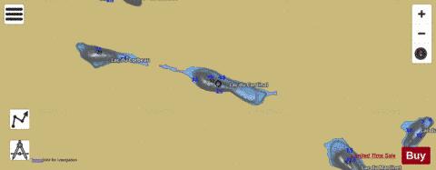 Simon, Lac depth contour Map - i-Boating App