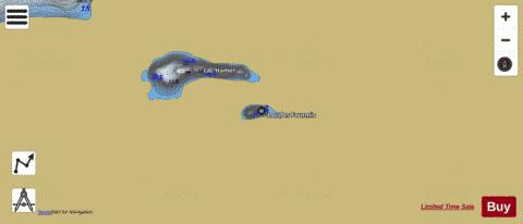 Fourmis, Lac des depth contour Map - i-Boating App
