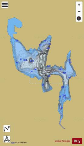 Charles-Lacroix, Lac depth contour Map - i-Boating App