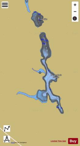 Trois Huards, Lac des depth contour Map - i-Boating App