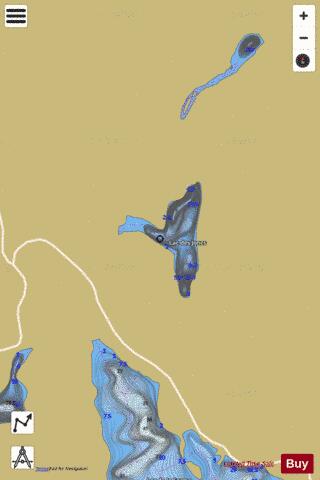 Joncs, Lac des depth contour Map - i-Boating App