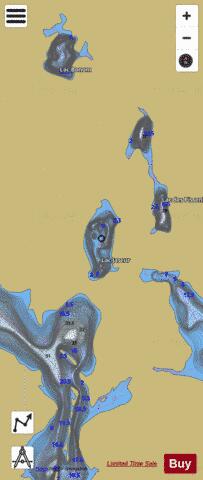 Jaseur, Lac depth contour Map - i-Boating App
