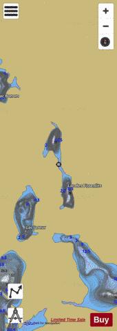 Pissenlits, Lac des depth contour Map - i-Boating App