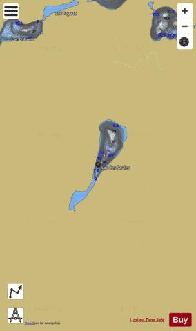 Saules, Lac des depth contour Map - i-Boating App