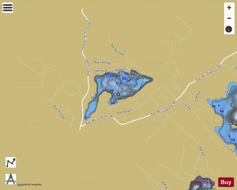 Renaud, Lac depth contour Map - i-Boating App