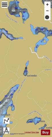 Beaulne, Lac depth contour Map - i-Boating App