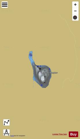 WOLFE LAC depth contour Map - i-Boating App