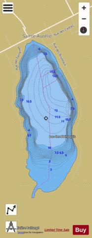 Abenaquis, Lac des depth contour Map - i-Boating App