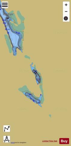 Aval  Lac D depth contour Map - i-Boating App