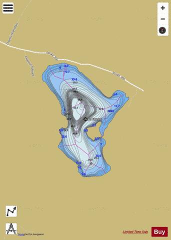 Barnes, Lac depth contour Map - i-Boating App