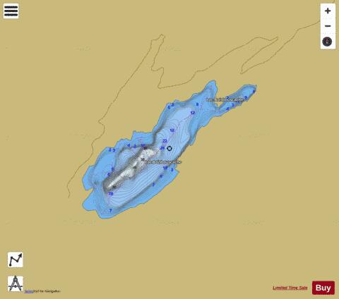 Boisbouscache, Lac depth contour Map - i-Boating App