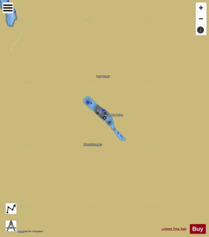 Lac La Loutre depth contour Map - i-Boating App