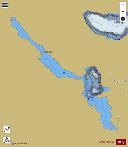 Castor, Lac depth contour Map - i-Boating App
