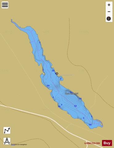 Chamard, Lac a depth contour Map - i-Boating App