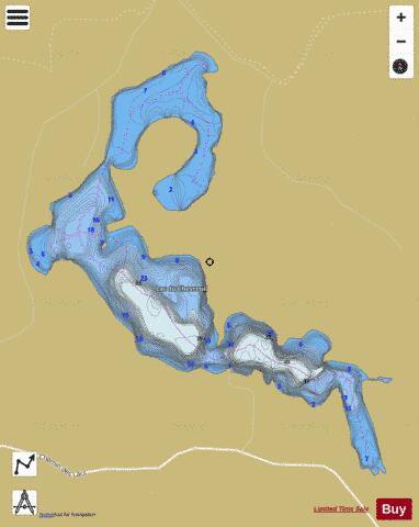 Chevreuil, Lac du depth contour Map - i-Boating App