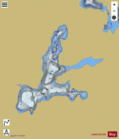 Chien, Lac depth contour Map - i-Boating App