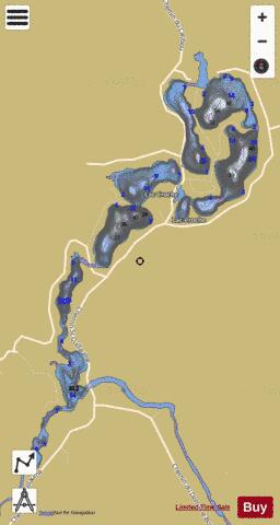 Croche, Lac depth contour Map - i-Boating App
