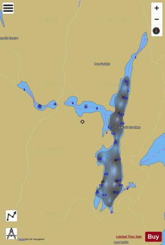 Crochet, Lac du depth contour Map - i-Boating App