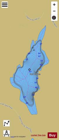De Quen, Lac depth contour Map - i-Boating App