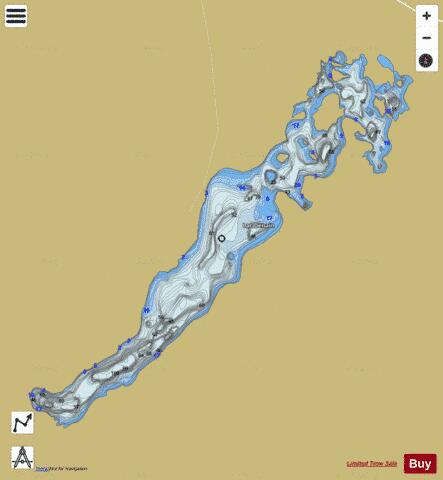 Denain, Lac depth contour Map - i-Boating App