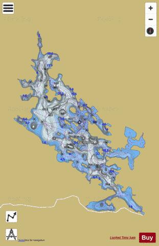 Dionne, Lac depth contour Map - i-Boating App