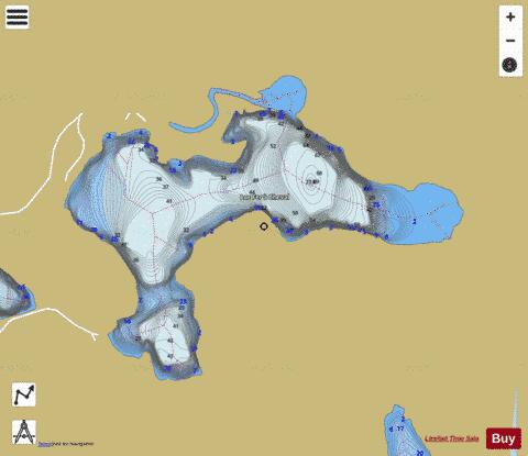 Fer a Cheval, Lac depth contour Map - i-Boating App
