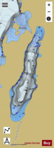 Forcier, Lac depth contour Map - i-Boating App