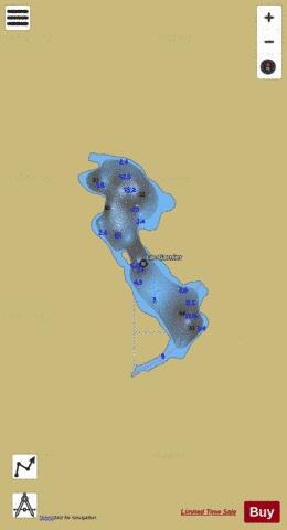 Garnier, Lac depth contour Map - i-Boating App