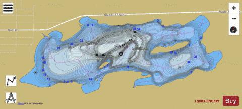 Gilman, Lac depth contour Map - i-Boating App