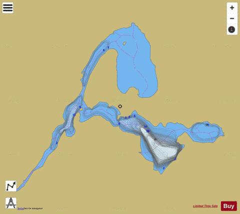 Hippocampe, Lac depth contour Map - i-Boating App