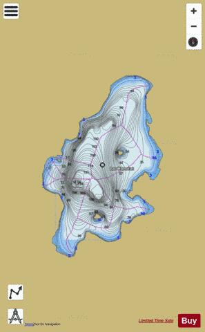 Honorat, Lac depth contour Map - i-Boating App