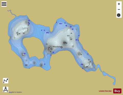 Howe  Lac depth contour Map - i-Boating App