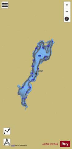 Hy  Lac depth contour Map - i-Boating App
