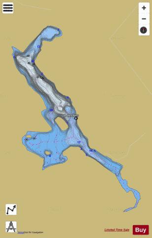 Ilets, Lac des depth contour Map - i-Boating App