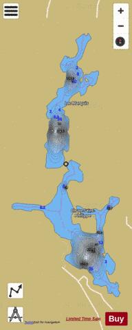 Kiamika, Petit lac depth contour Map - i-Boating App