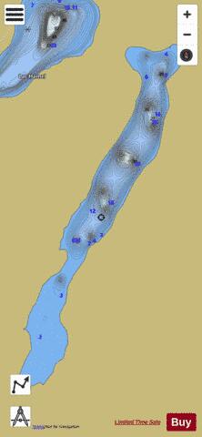 L Allier  Lac depth contour Map - i-Boating App