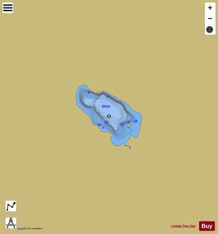 Lac A 2648 depth contour Map - i-Boating App