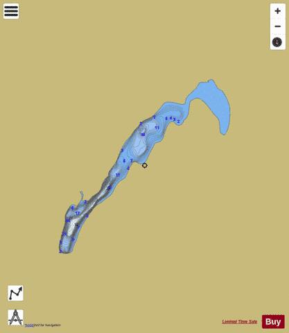 Lac C 6243 depth contour Map - i-Boating App
